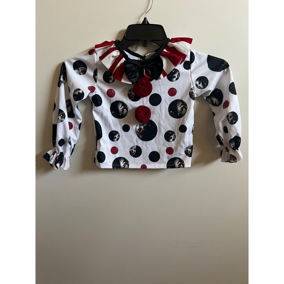 Spirit Halloween Kreepy Klown Toddler Costume Sz 5T 6T Shirt Skirt Hat Socks - Picture 16 of 16